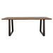 Ditman 80-inch Live Edge Dining Table Grey Sheesham - Walo Furniture 