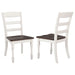 Madelyn Wood Dining Side Chair Coastal White (Set of 2) - Walo Furniture 