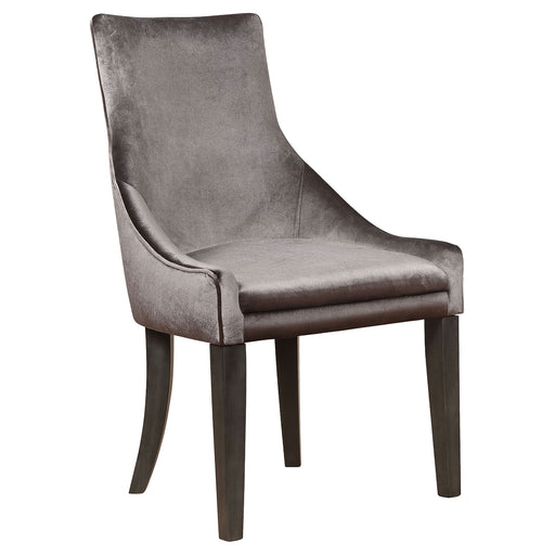 Phelps Velvet Upholstered Dining Side Chair Grey (Set of 2) - Walo Furniture 