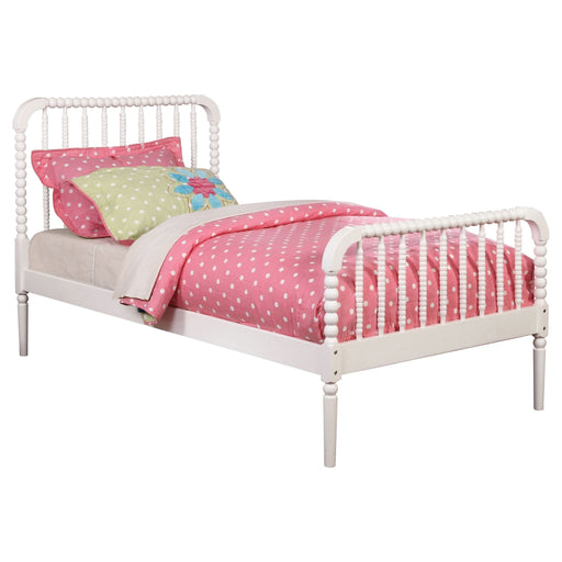 Jones Wood Twin Open Frame Bed White - Walo Furniture 