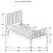 Jones Wood Twin Open Frame Bed White - Walo Furniture 