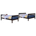 Chapman Wood Twin Over Full Bunk Bed Black - Walo Furniture 