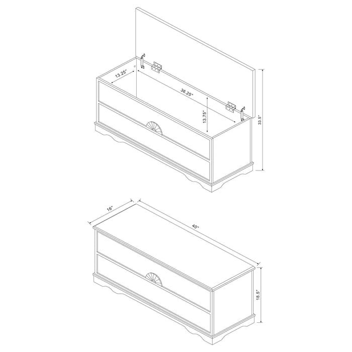 Paula Cedar Chest Honey - Walo Furniture 