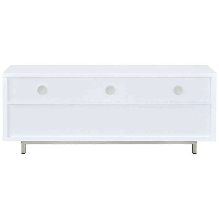 Casey 2-drawer Engineered Wood 60" TV Stand White - Walo Furniture 