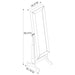 Batista Cheval Mirror with Jewelry Storage White - Walo Furniture 