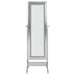 Moore Cheval Mirror with Jewelry Storage Silver - Walo Furniture 