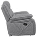 Higgins 3-piece Upholstered Motion Reclining Sofa Set Grey - Walo Furniture 