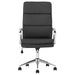 Ximena Upholstered Adjustable High Back Office Chair Black - Walo Furniture 