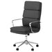 Ximena Upholstered Adjustable High Back Office Chair Black - Walo Furniture 