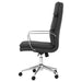 Ximena Upholstered Adjustable High Back Office Chair Black - Walo Furniture 