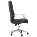 Ximena Upholstered Adjustable High Back Office Chair Black - Walo Furniture 