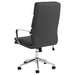 Ximena Upholstered Adjustable High Back Office Chair Black - Walo Furniture 