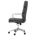 Ximena Upholstered Adjustable High Back Office Chair Grey - Walo Furniture 