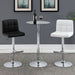 Lenny Upholstered Adjustable Bar Stool White (Set of 2) - Walo Furniture 