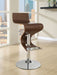 Covina Adjustable Bar Stool Walnut and Chrome - Walo Furniture 