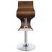 Covina Adjustable Bar Stool Walnut and Chrome - Walo Furniture 