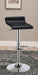 Bidwell Upholstered Adjustable Bar Stool Black (Set of 2) - Walo Furniture 