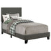 Boyd Upholstered Twin Panel Bed Charcoal - Walo Furniture 