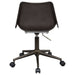 Carnell Upholstered Adjustable Home Office Desk Chair Brown - Walo Furniture 