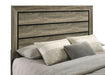 Kauffman Wood Eastern King Storage Panel Bed Washed Taupe - Walo Furniture 