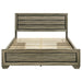 Kauffman Wood California King Storage Panel Bed Washed Taupe - Walo Furniture 