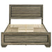 Kauffman Wood Queen Storage Panel Bed Washed Taupe - Walo Furniture 