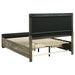 Kauffman Wood Queen Storage Panel Bed Washed Taupe - Walo Furniture 