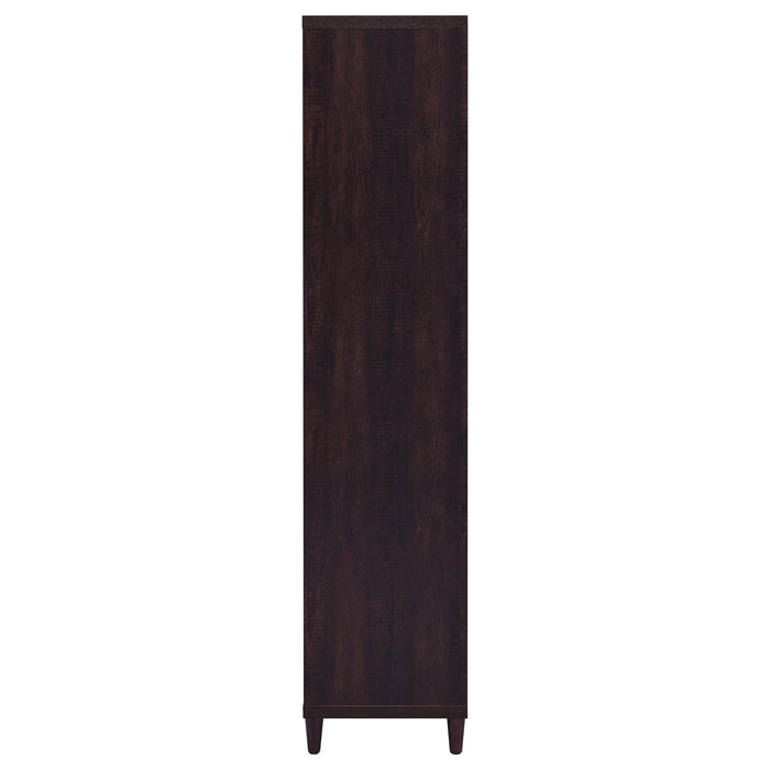 Wadeline 2-door Tall Accent Storage Cabinet Rustic Tobacco - Walo Furniture 