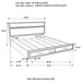 Miranda 51-inch Wood Eastern King Storage Panel Bed White - Walo Furniture 