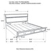 Miranda 51-inch Wood California King Storage Panel Bed White - Walo Furniture 