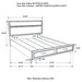 Miranda 51-inch Wood Queen Storage Panel Bed White - Walo Furniture 