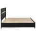 Miranda 51-inch Wood Eastern King Storage Panel Bed Black - Walo Furniture 