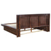 Jessica Wood Eastern King LED Panel Bed Cappuccino - Walo Furniture 