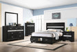 Miranda 51-inch Wood Full Storage Panel Bed Black - Walo Furniture 