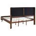 Robyn Wood California King Platform Bed Dark Walnut - Walo Furniture 