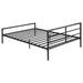 Fisher Metal Full Open Frame Bed Gunmetal - Walo Furniture 