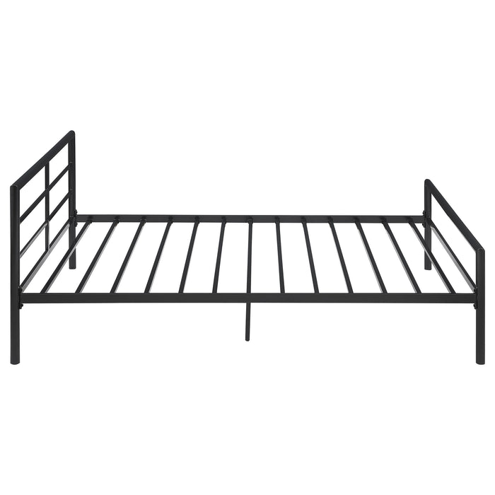 Fisher Metal Full Open Frame Bed Gunmetal - Walo Furniture 