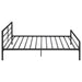 Fisher Metal Full Open Frame Bed Gunmetal - Walo Furniture 