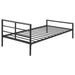 Fisher Metal Twin Open Frame Bed Gunmetal - Walo Furniture 