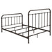 Livingston Metal Full Open Frame Bed Dark Bronze - Walo Furniture 