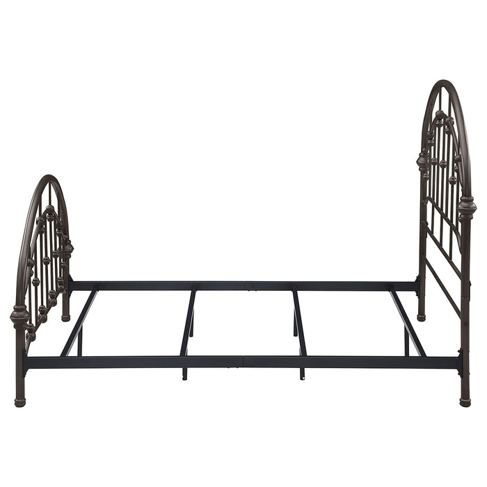 Rowan Metal Full Open Frame Bed Dark Bronze - Walo Furniture 