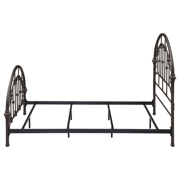 Rowan Metal Queen Open Frame Bed Dark Bronze - Walo Furniture 