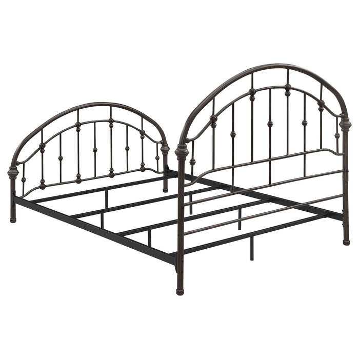 Rowan Metal Queen Open Frame Bed Dark Bronze - Walo Furniture 