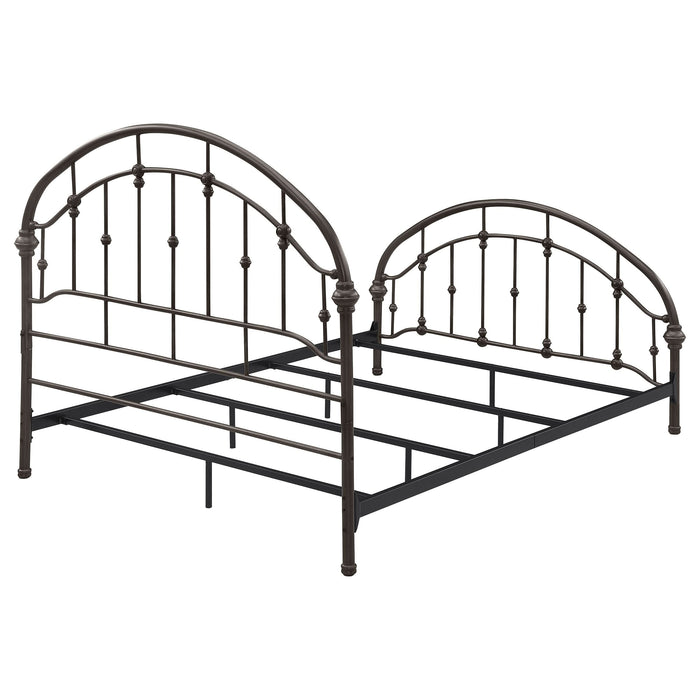 Rowan Metal Queen Open Frame Bed Dark Bronze - Walo Furniture 