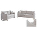 Corliss 3-piece Upholstered Arched Arm Sofa Set Beige - Walo Furniture 