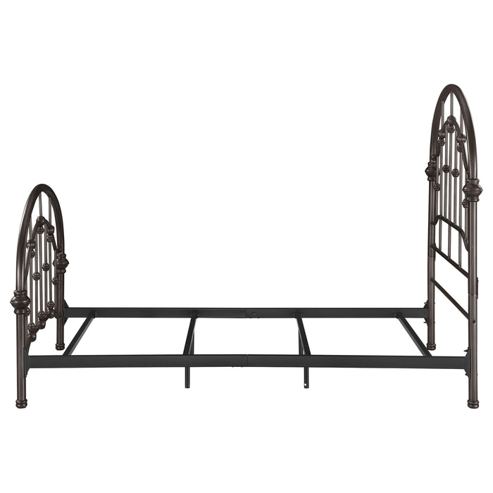 Rowan Metal Twin Open Frame Bed Dark Bronze - Walo Furniture 