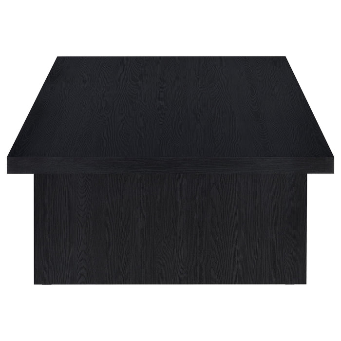 Max Rectangular Engineered Laminate Coffee Table Black