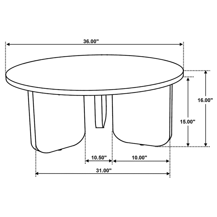 Dale 3-piece Solid Wood Coffee and End Table Set Brown