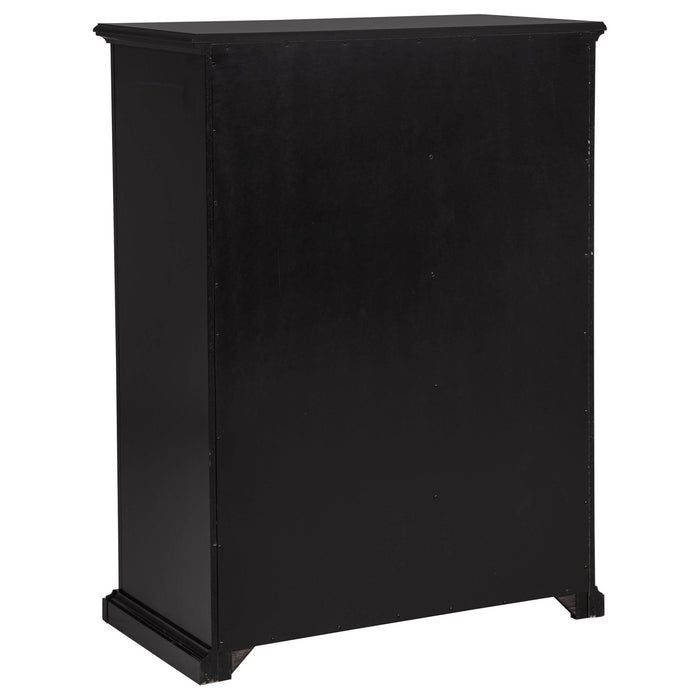 Sumerlin 6 - drawer Bedroom Chest of Drawers Black - Walo Furniture