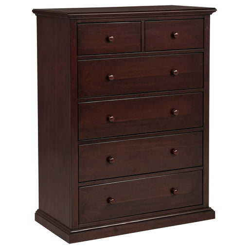 Sumerlin 6 - drawer Bedroom Chest of Drawers Cappuccino - Walo Furniture